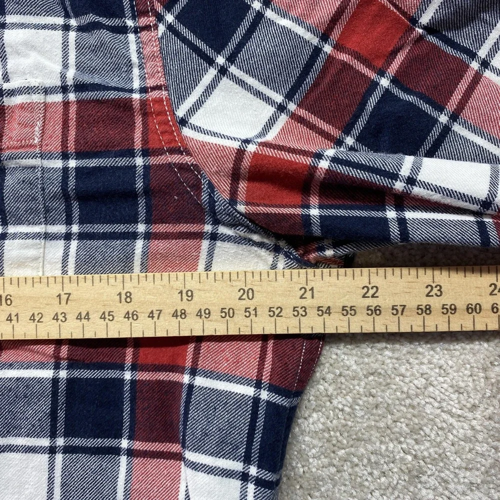 American Eagle Shirt Mens Medium Plaid Button Down Prep Fit‎ Casual Preppy